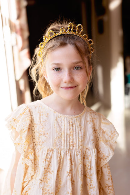 Glass Princess Headband - Navy Shimmer