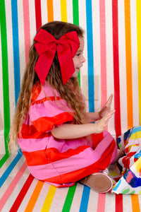 Oversized Bow Clip - Black Grosgrain