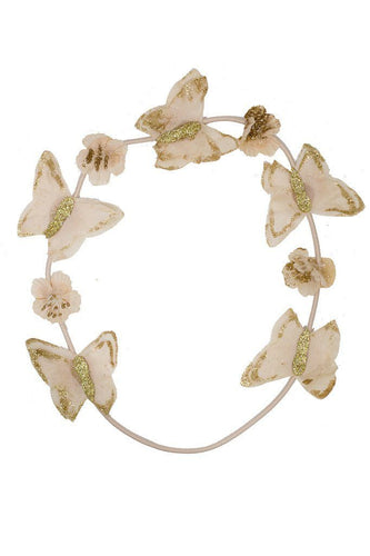 Butterfly Wreath - Blush/Gold