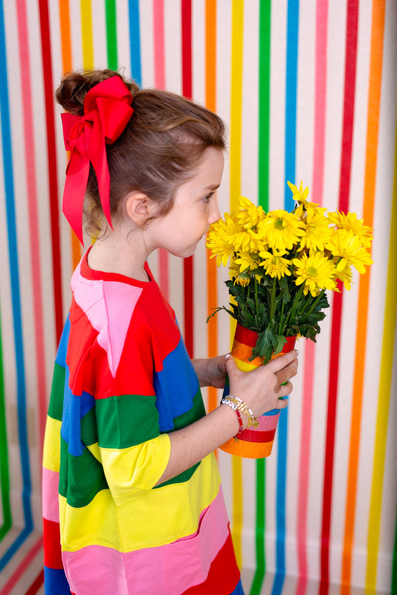 Oversized Bow Clip - Red Grosgrain