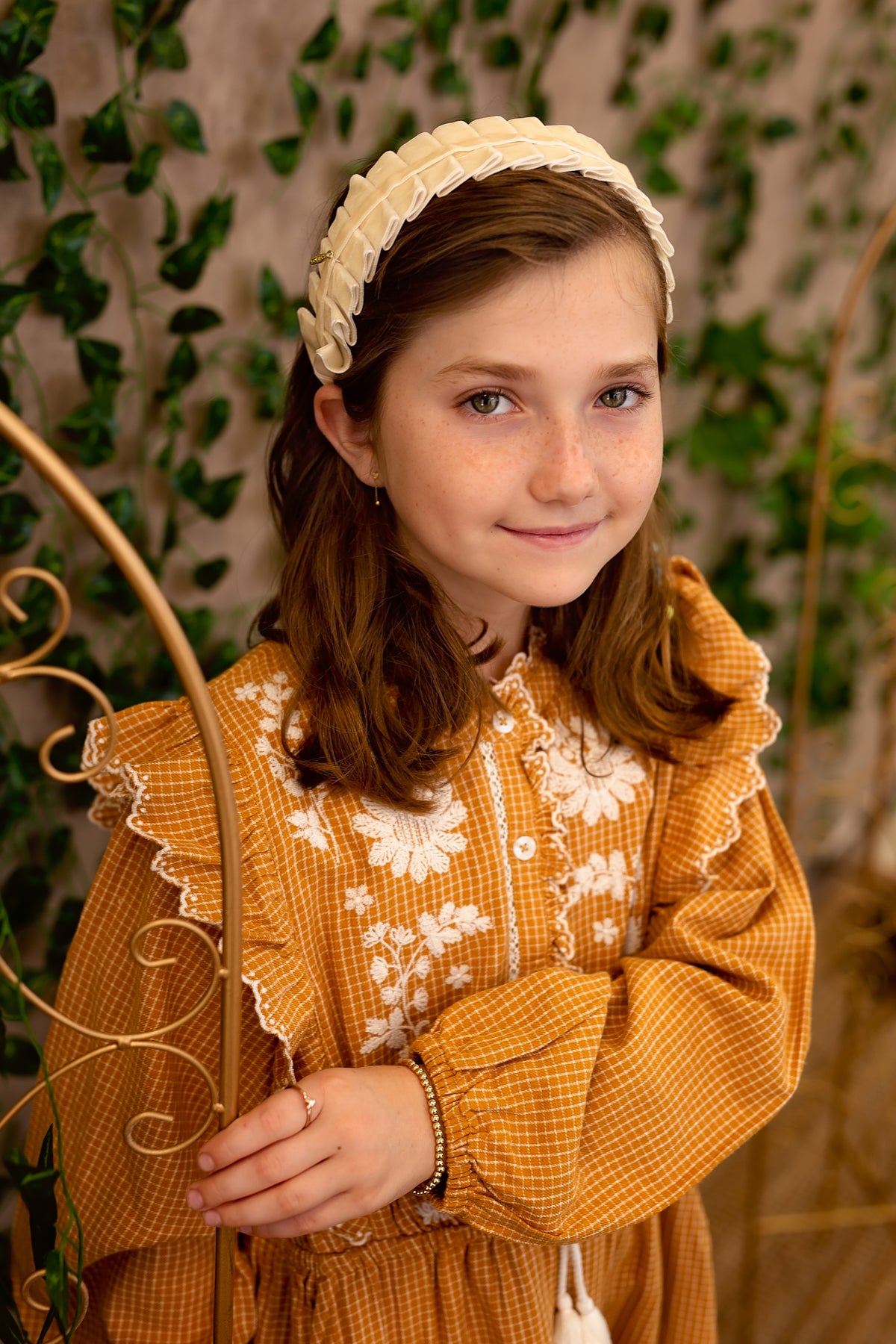 Pristine Pleats Headband - Ivory