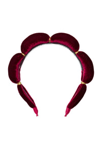Jasmin Headband - Burgundy Velvet
