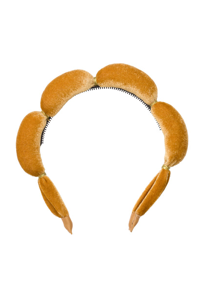 Jasmin Headband - Gold Velvet