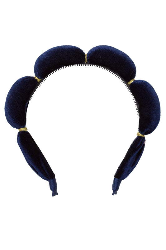 Jasmin Headband - Navy Velvet