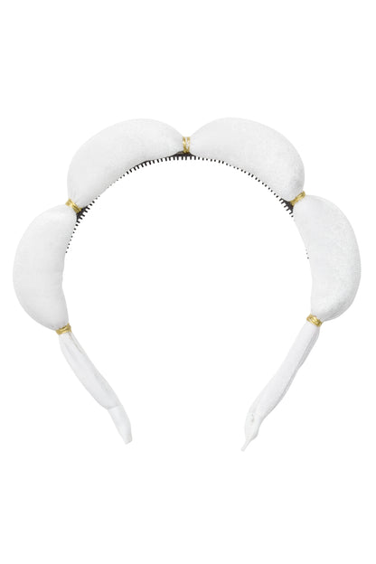 Jasmin Headband - White Velvet