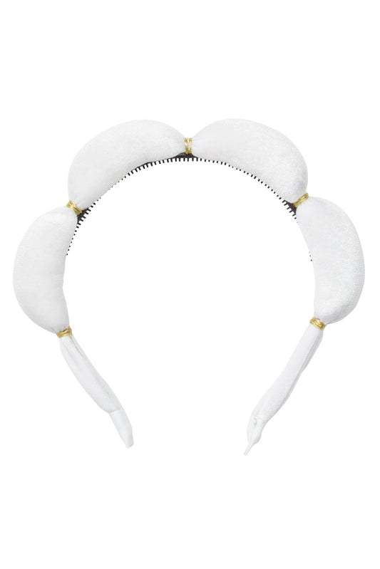 Jasmin Headband - White Velvet