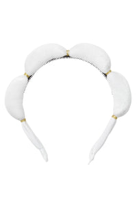 Jasmin Headband - White Velvet