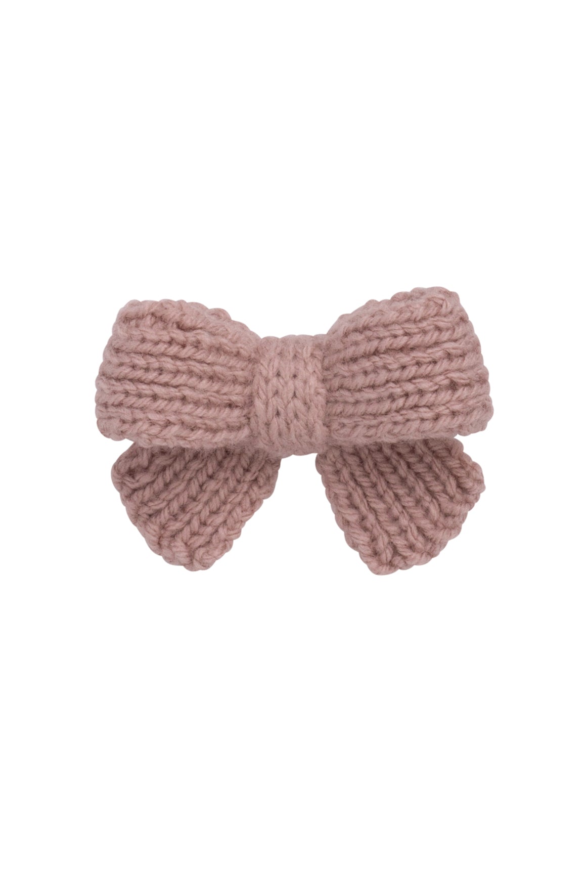 Knitted Sweet Bow Clip - Vanilla Taupe