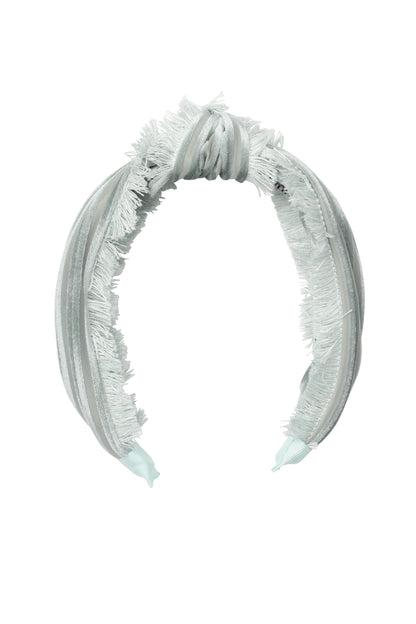Knot Fringe Headband - Mint Green