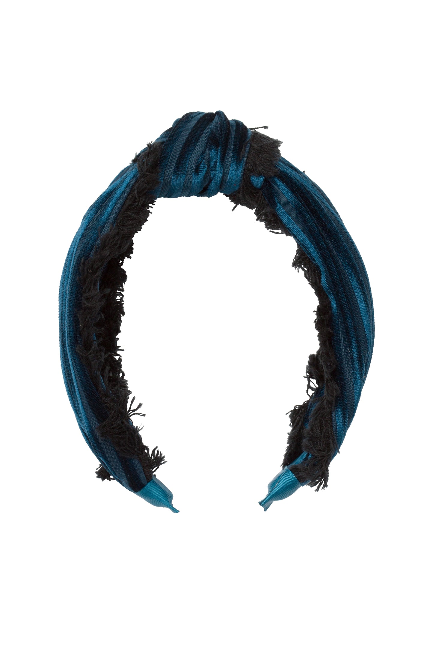 Knot Fringe Headband - Teal
