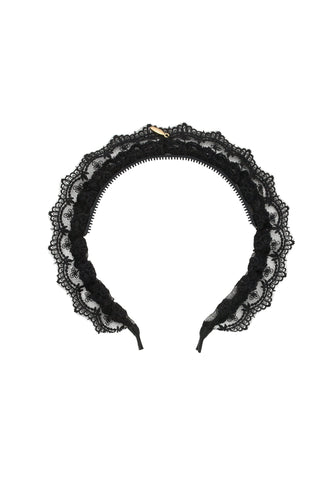 Lace Crown Headband - Black