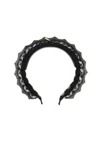Lace Crown Headband - Black