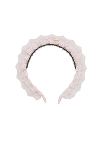 Lace Crown Headband - Light Pink