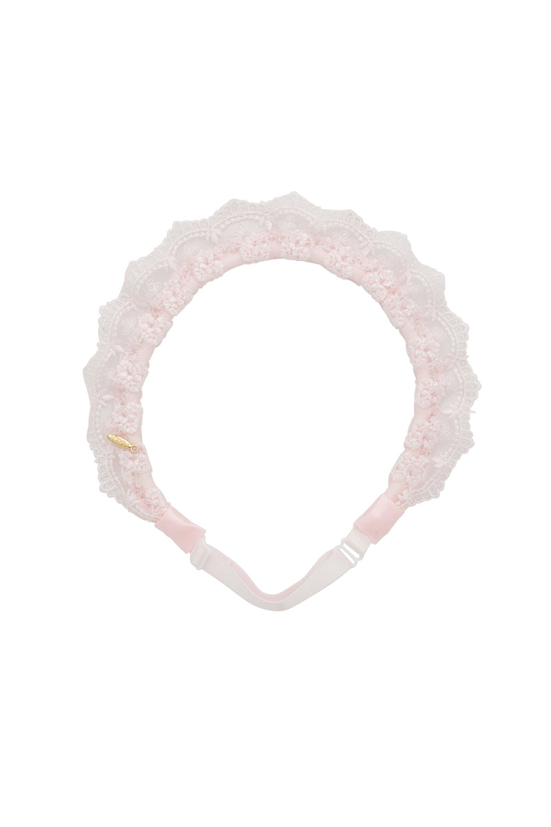 Lace Crown Wrap - Light Pink