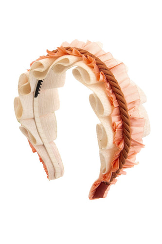 Layered Headband - Oatmeal/Peach