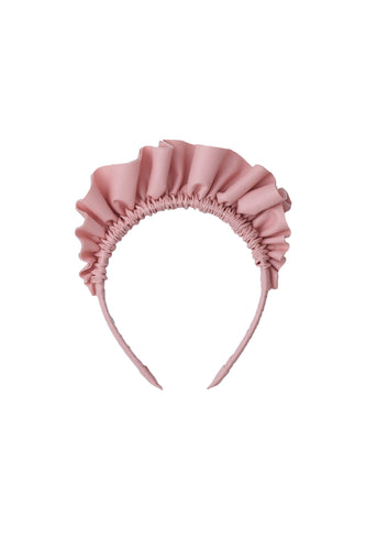 Leather Fan Headband - Pink