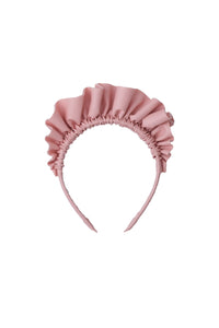 Leather Fan Headband - Pink