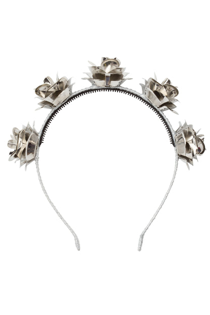 Lonely Roses Headband - Silver