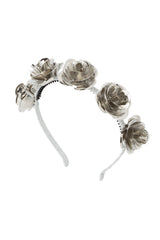 Lonely Roses Headband - Silver