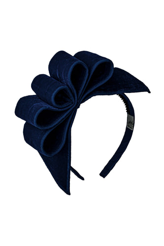 Loop Headband - Velvet - Navy