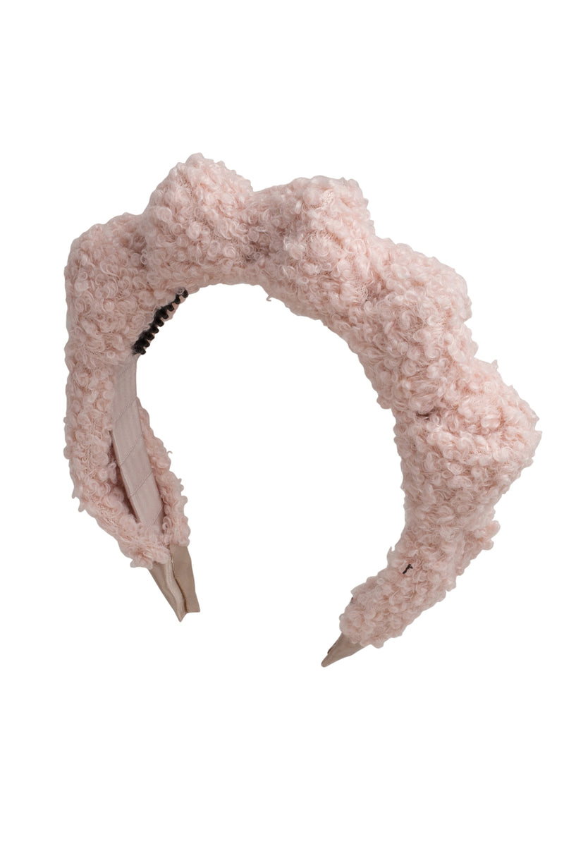 Fuzzy Mountain Queen Headband - Blush Fur