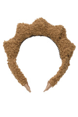 Fuzzy Mountain Queen Headband - Khaki Camel Fur