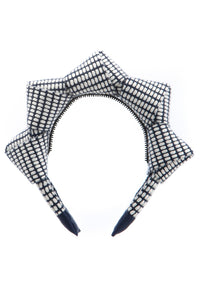 Mountain Queen Headband - Navy Grid