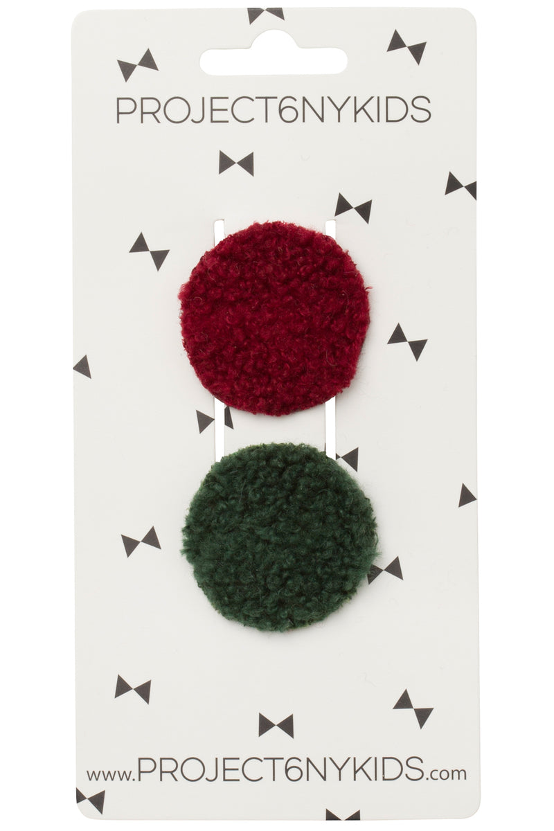 Olly Rounds Set of 2 - Burgundy and Hunter Green
