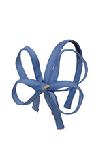 Orchid Butterfly Bow Headband - Smoke Blue