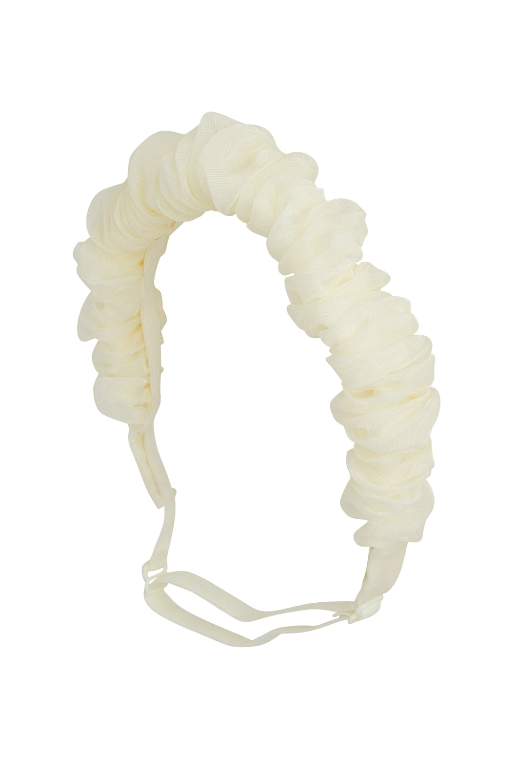 Organza Bunches Wrap - Ivory