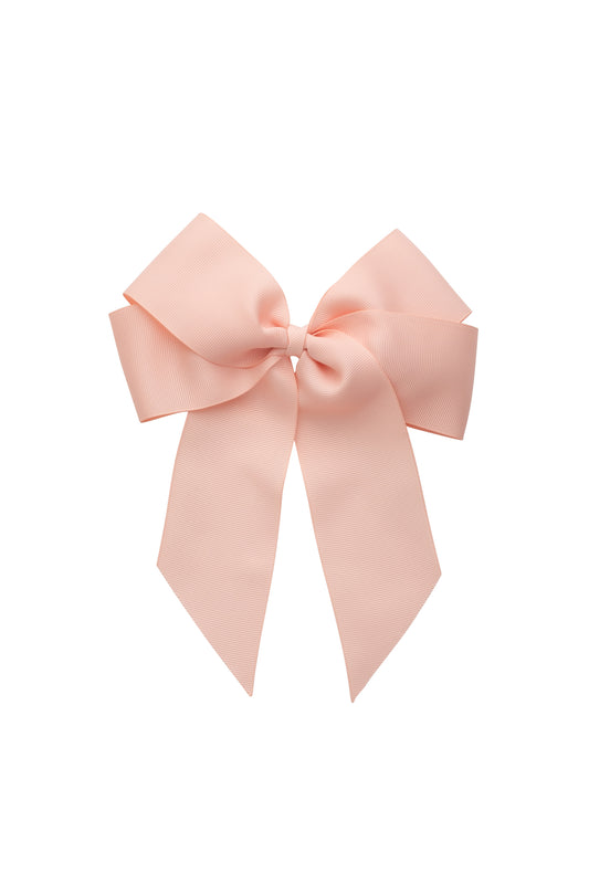 Oversized Bow Clip - Moonstone Grosgrain