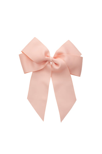 Oversized Bow Clip - Moonstone Grosgrain
