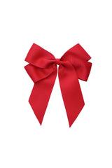 Oversized Bow Clip - Red Grosgrain