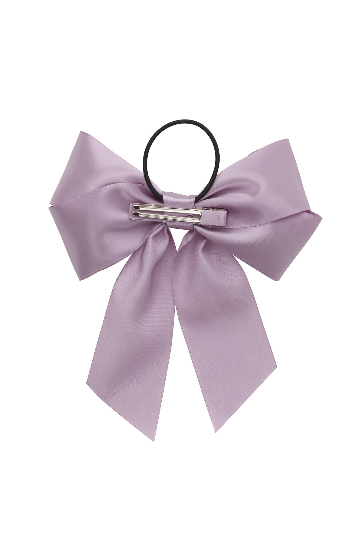 Oversized Bow Pony/Clip - Fresco