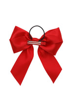 Oversized Bow Pony/Clip - Red
