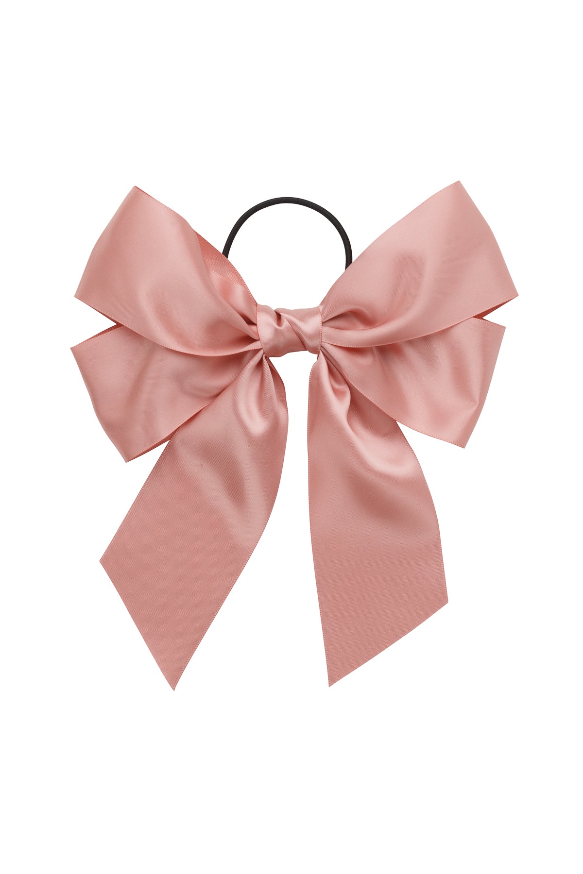 Oversized Bow Pony/Clip - Sweet Nectar