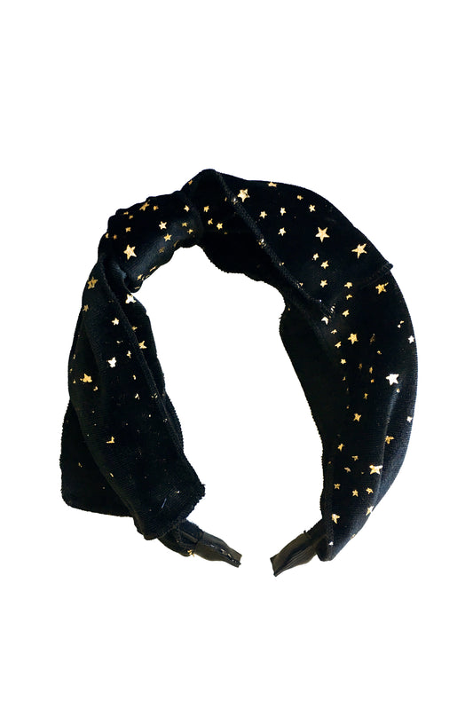 Playful Bow - Black Star Velvet