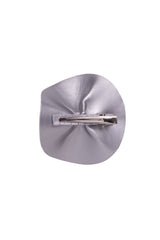 Pansy Clip - Silver Leather
