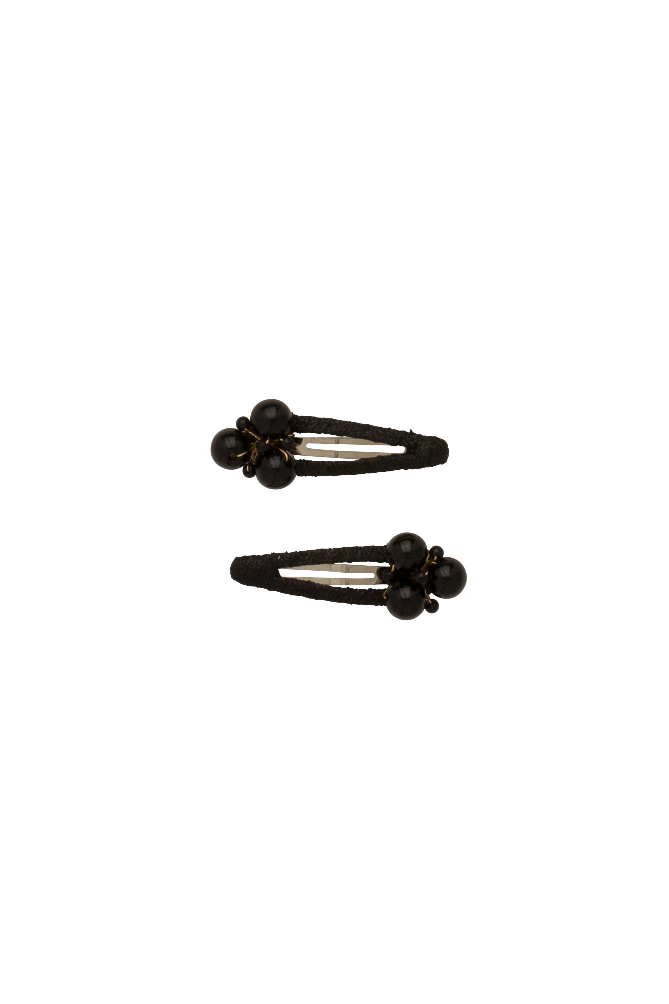 Pearl Lily Clip Set of 2 - Black