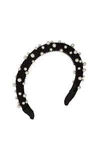 Pearl Queen Headband - Black