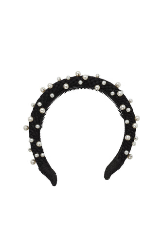Pearl Queen Headband - Black