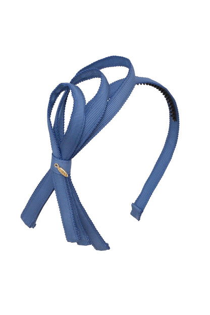 Petersham Loops Headband - Smoke Blue