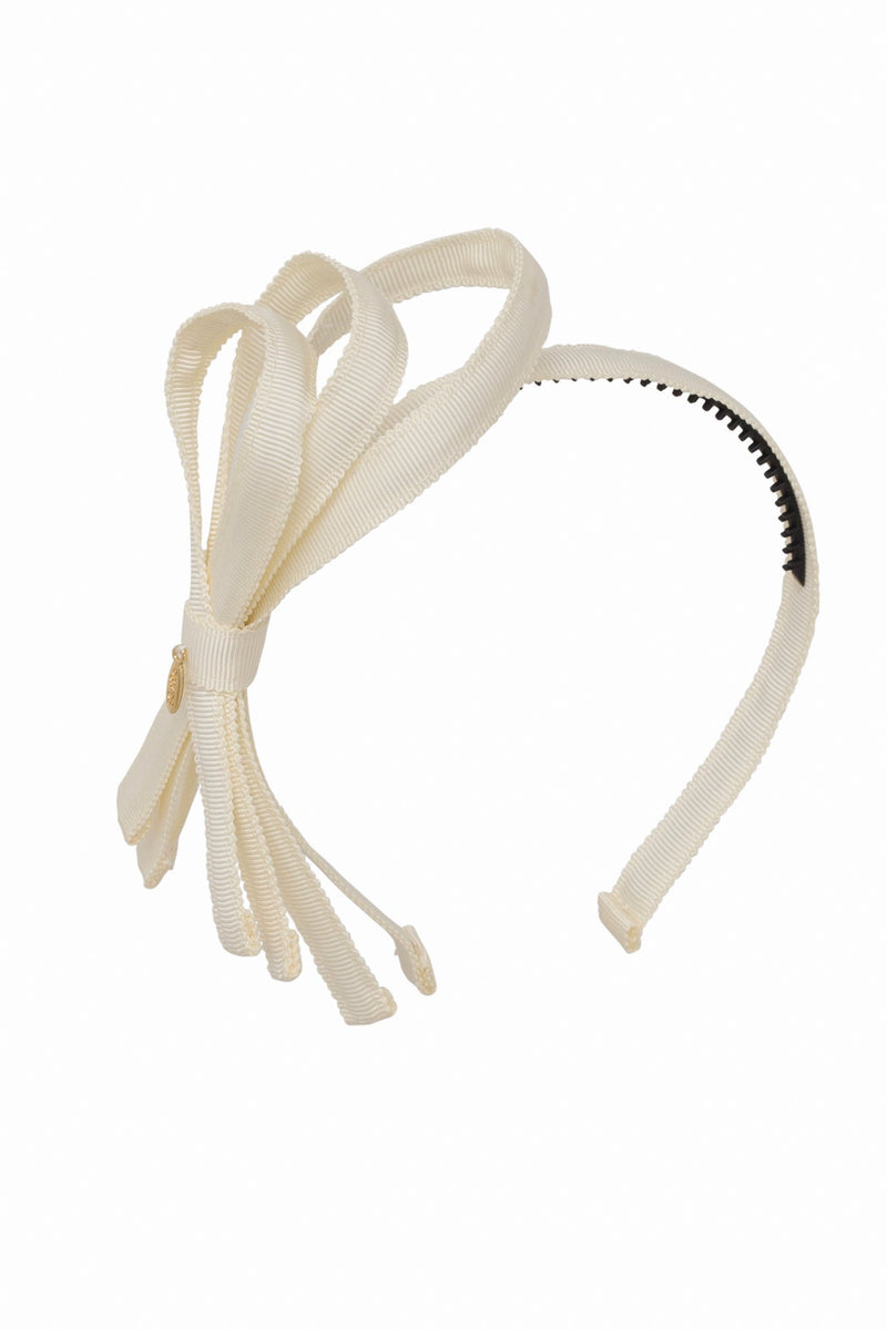 Petersham Loops Headband - Ivory