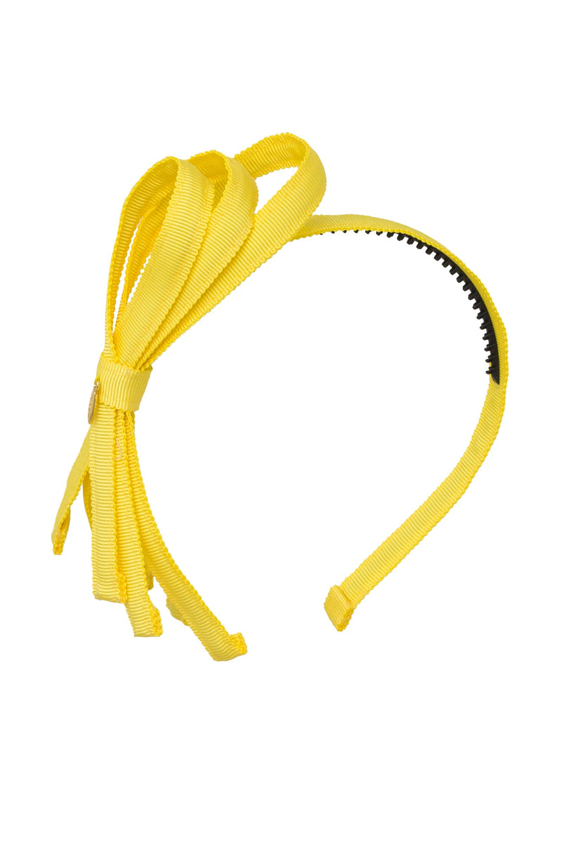 Petersham Loops Headband - Lemon