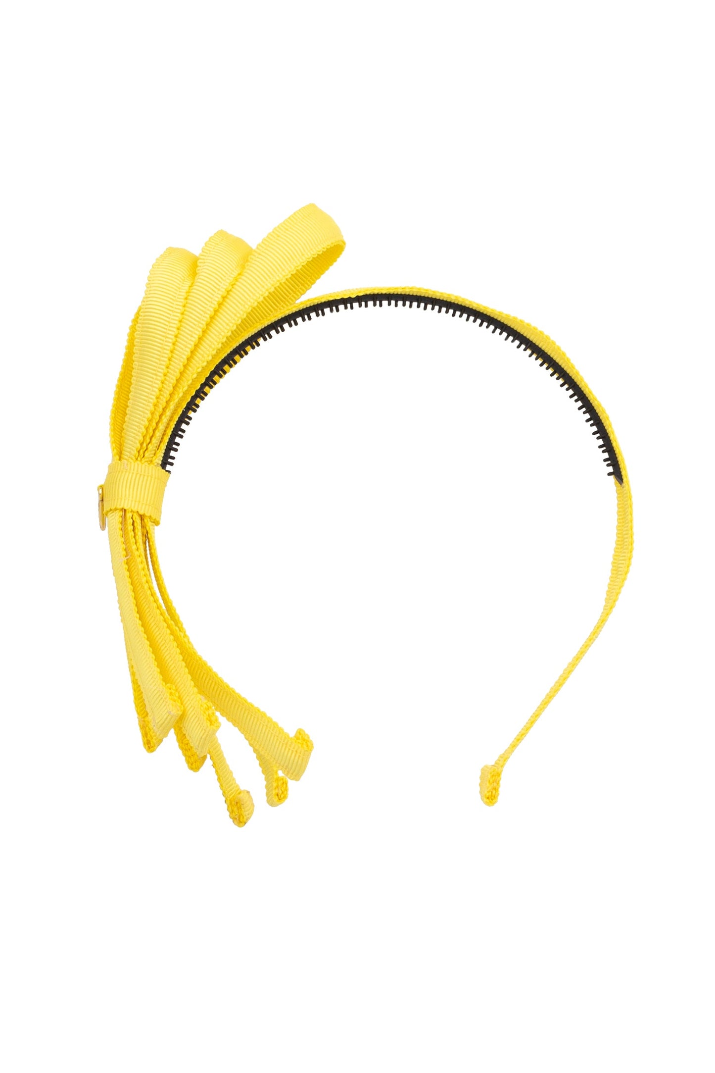 Petersham Loops Headband - Lemon