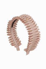 Pleated Palm Headband - Vanilla