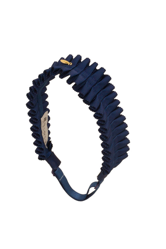 Pleated Palm Wrap - Navy