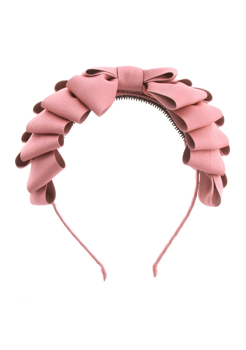 Pleated Ribbon Grosgrain Headband - Sweet Nectar