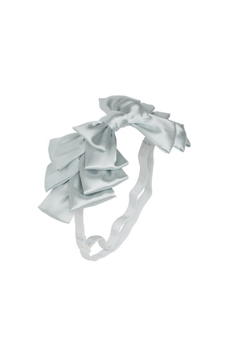 Pleated Ribbon Wrap - Light Silver
