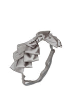 Pleated Ribbon Wrap - Silver Grey